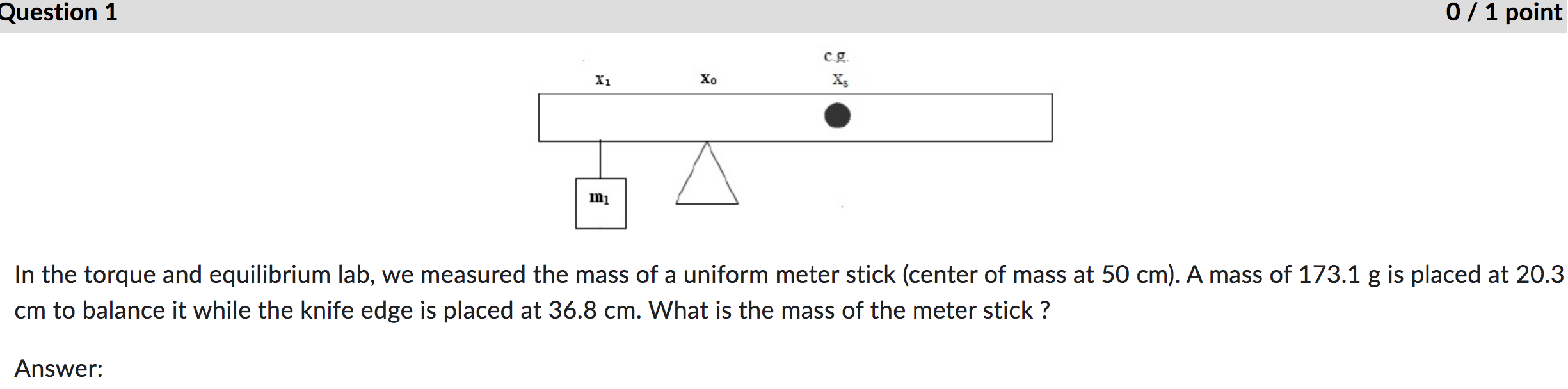 Solved In the torque and equilibrium lab, we measured the