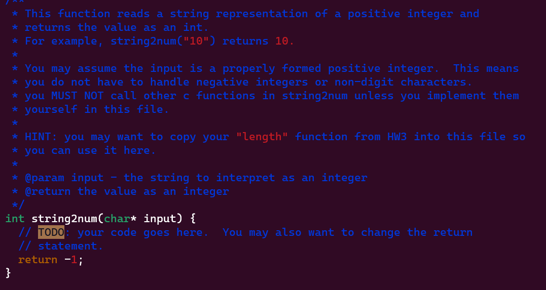 Solved * This function reads a string representation of a | Chegg.com