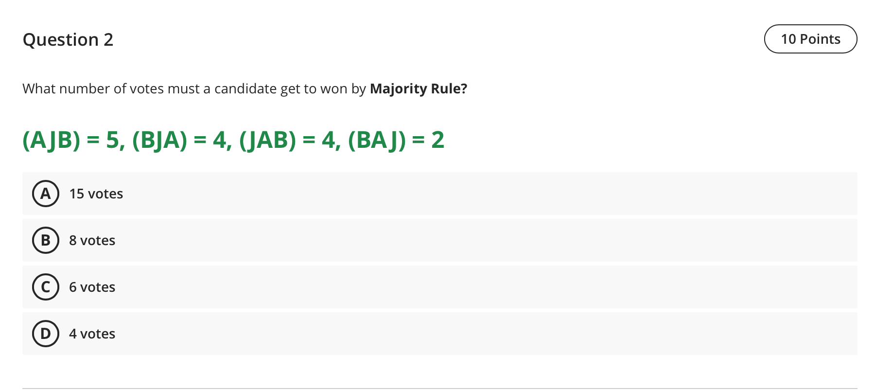 Solved The Mathematics For All Club Is Having An Election | Chegg.com