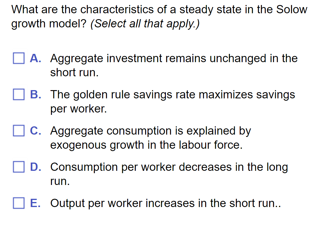 Solved What are the characteristics of a steady state in the | Chegg.com