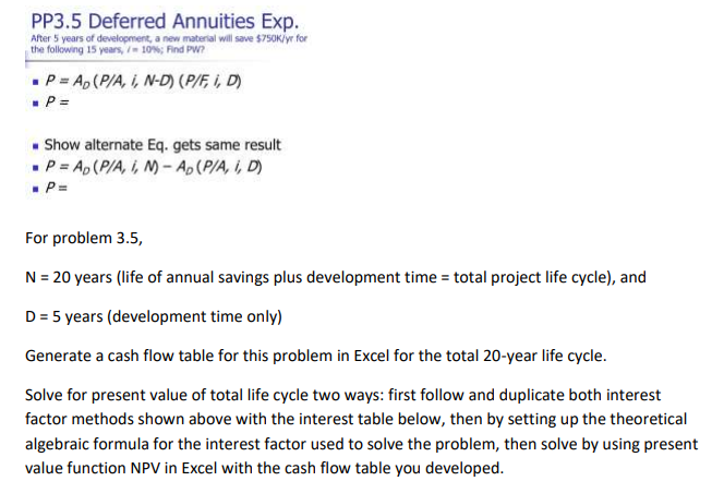 PP3.5 Deferred Annuities Exp. After 5 years of | Chegg.com