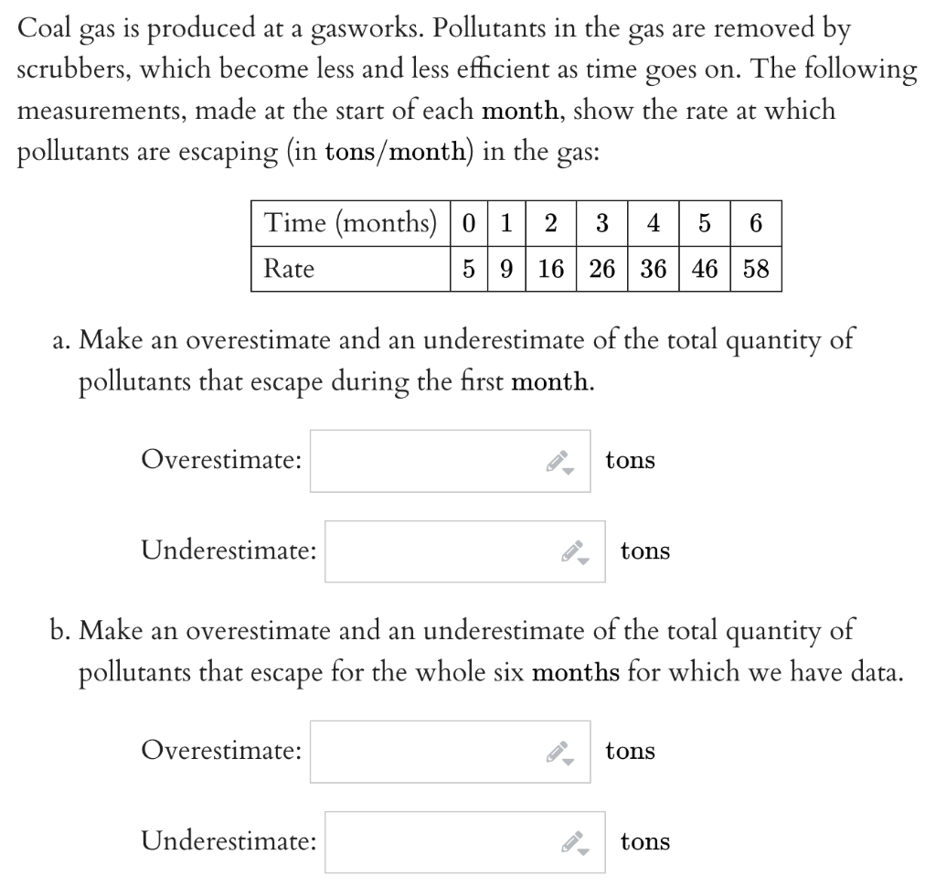 Solved Coal gas is produced at a gasworks. Pollutants in the | Chegg.com