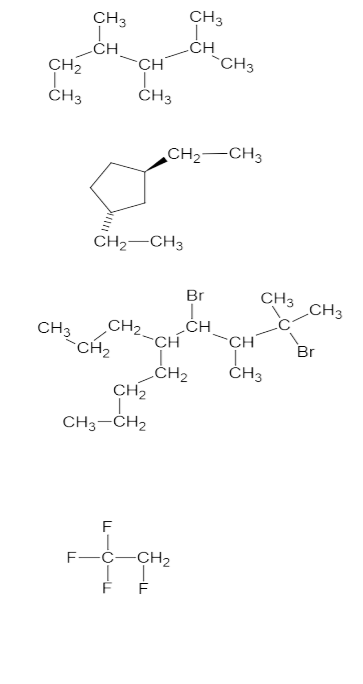 Solved CH3 CH3 CH CH CH CH2 CH3 CH3 CH3 CH2-CH3 CH2-CH3 Br | Chegg.com