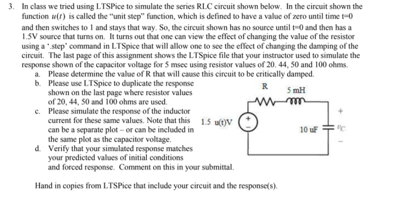Solved 3. In class we tried using LTSPice to simulate the | Chegg.com