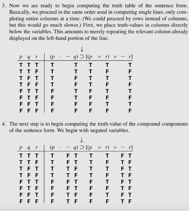 Computing Truth Values Solved 3. Now we are ready to begin computing the truth | Chegg.com