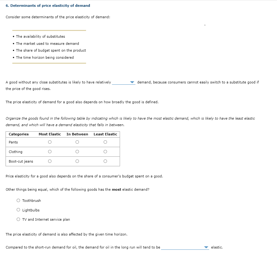 Solved Question 1 choices are elastic or inelastic and for | Chegg.com