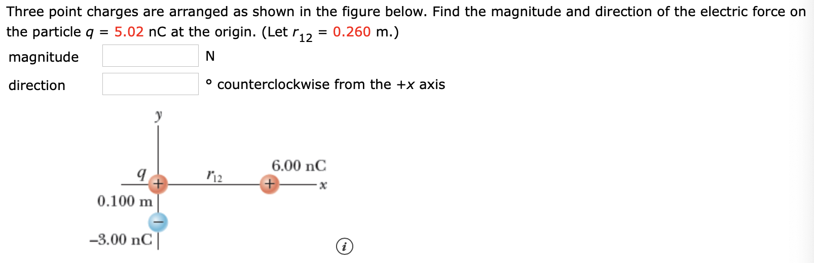 Solved Three Point Charges Are Arranged As Shown In The Chegg Com Chegg Com