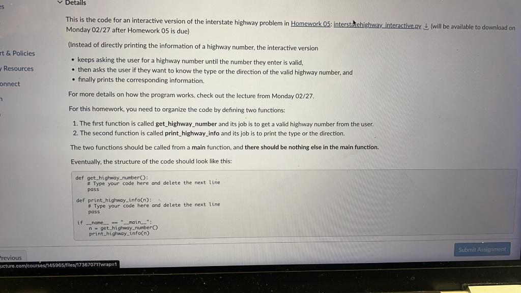 Solved This is the code for an interactive version of the | Chegg.com