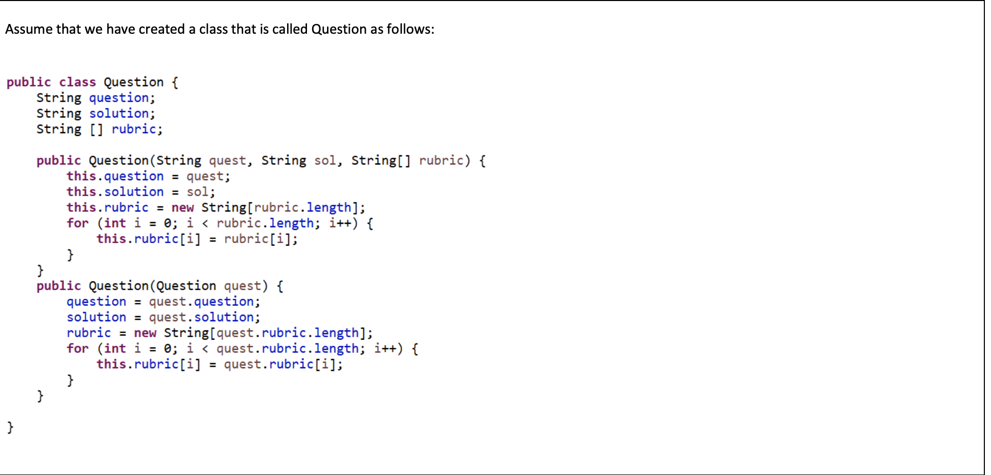 Solved Question: ***See code and fill in the blanks | Chegg.com