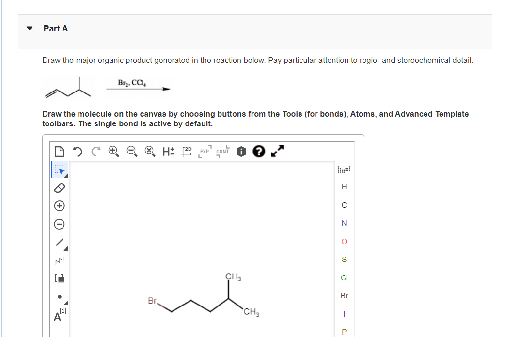 Solved Draw the major organic product generated in the