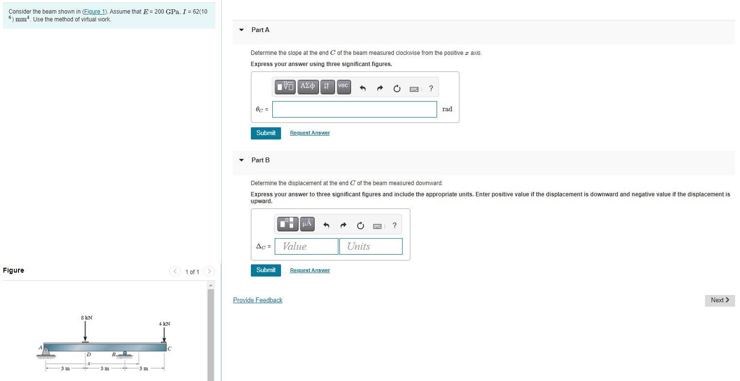 Solved Consider the beam shown in (Figure 1). Assume that E | Chegg.com