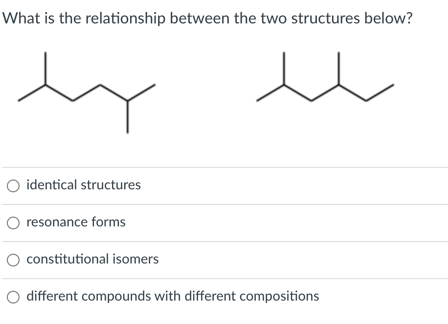 Solved What is the relationship between the two structures | Chegg.com