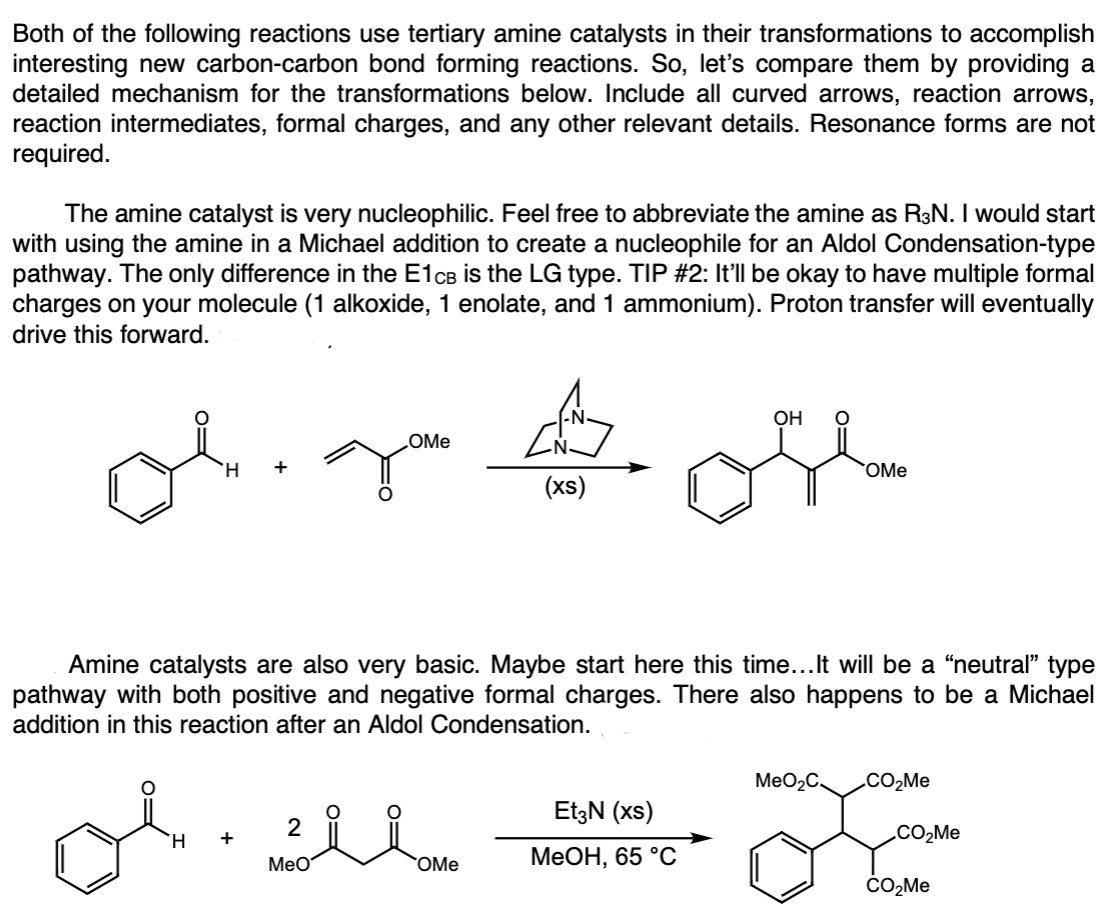 solved-both-of-the-following-reactions-use-tertiary-amine-chegg