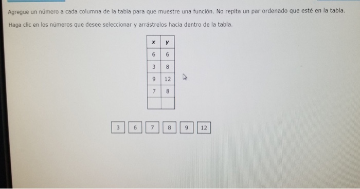 Agregue un número a cada columna de la tabla para que | Chegg.com