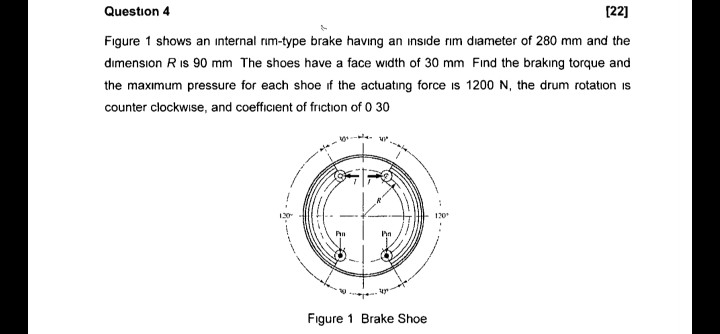 Internal Rim Feature Solved Question 4 (22) Figure 1 shows an internal rim-type | Chegg.com