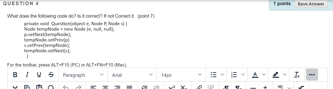 Solved QUESTION 4 7 points Save Answer What does the | Chegg.com