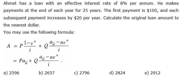 Solved Ahmet has a loan with an effective interest rate of | Chegg.com