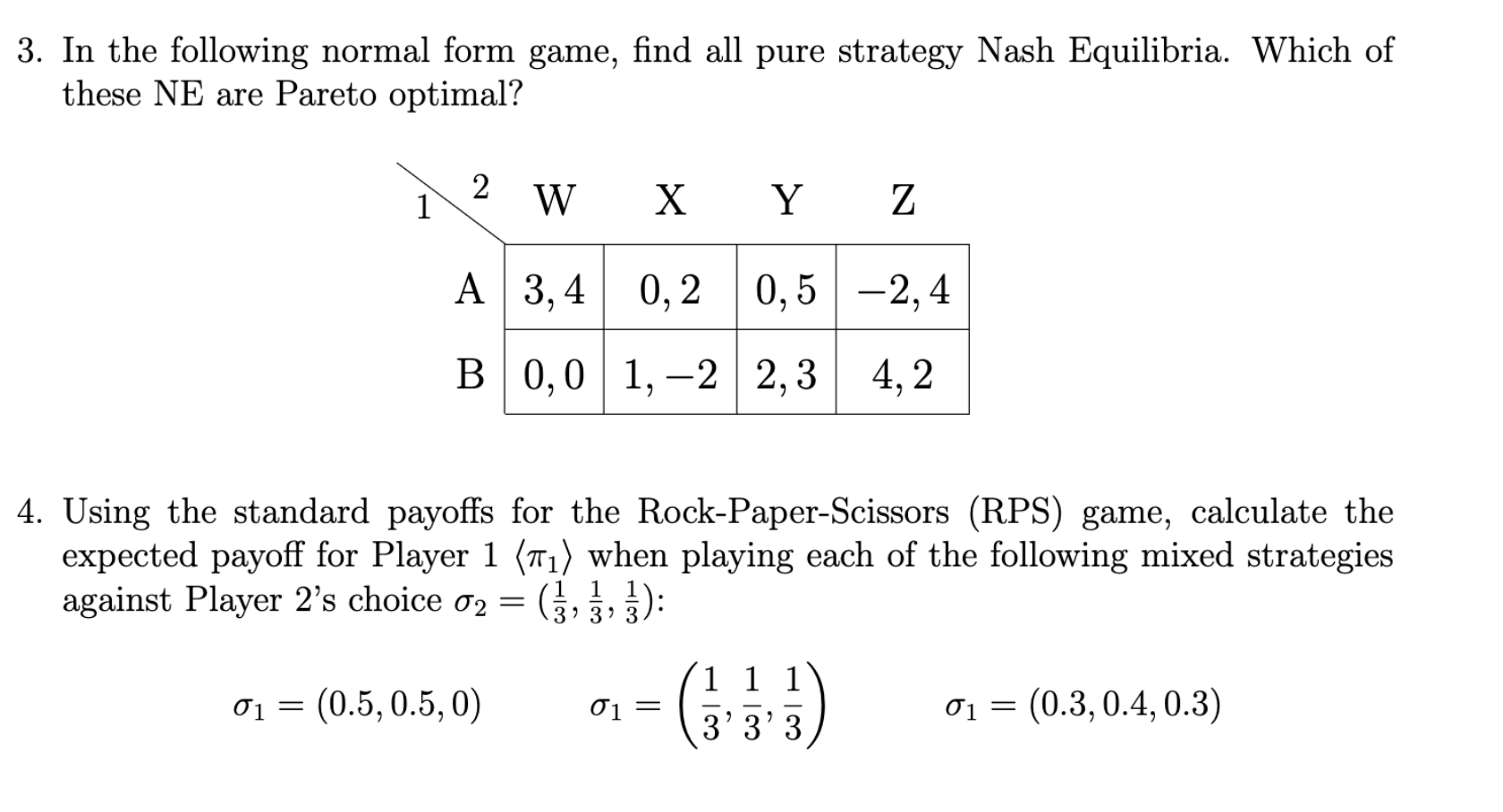 solved-3-in-the-following-normal-form-game-find-all-pure-chegg