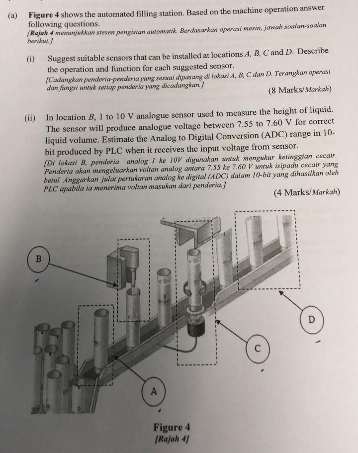 (a) Figure 4 shows the automated filling station. | Chegg.com