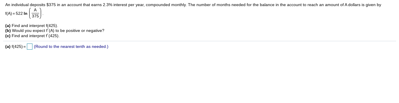 Solved An individual deposits $375 in an account that earns | Chegg.com