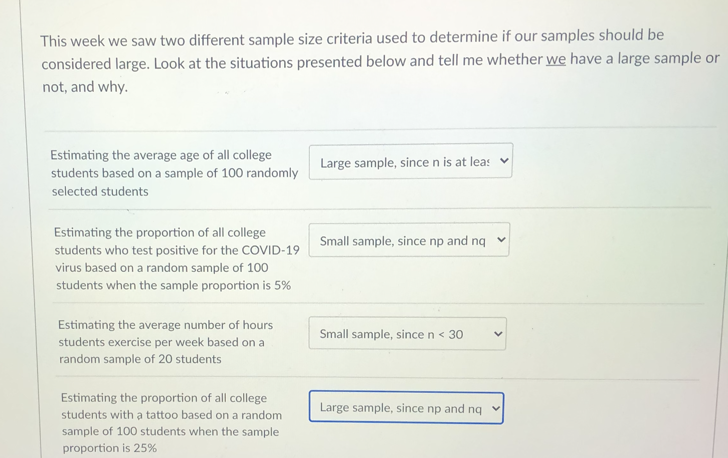 Solved We wish to estimate the proportion of all college | Chegg.com