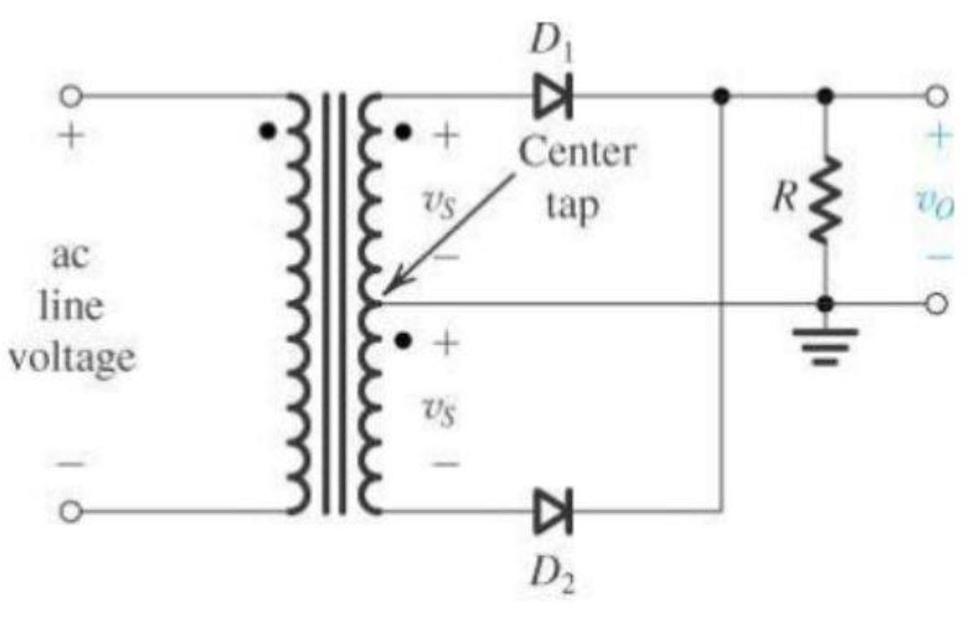 Solved While constructing a fullwave rectifier (with two