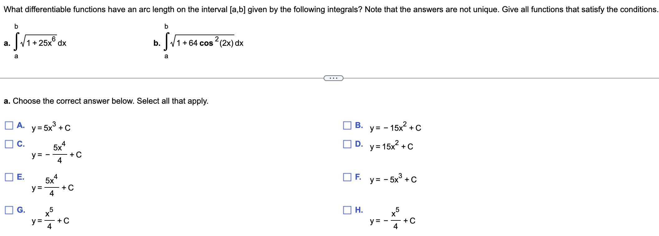 Solved What Differentiable Functions Have An Arc Length On