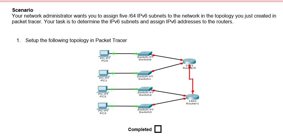 Scenario Your network administrator wants you to | Chegg.com