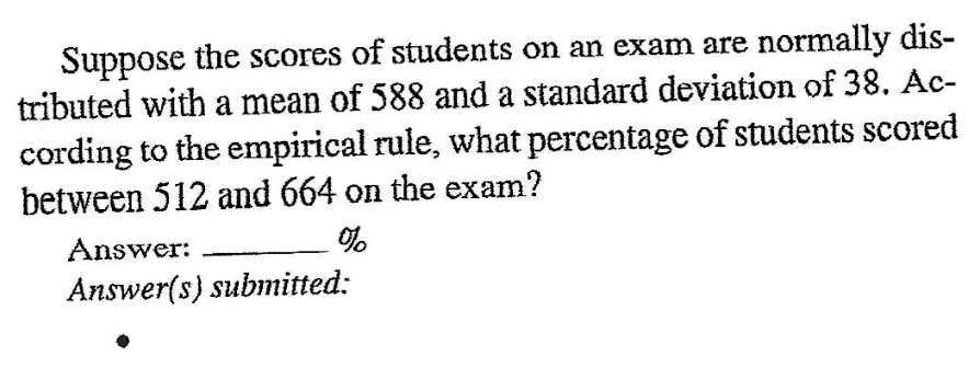 Solved Suppose The Scores Of Students On An Exam Are | Chegg.com