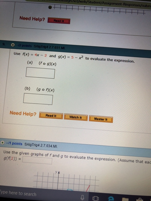 Solved 0/2 Alg Trig4 2 1.MI A function is given. f(x) = | Chegg.com