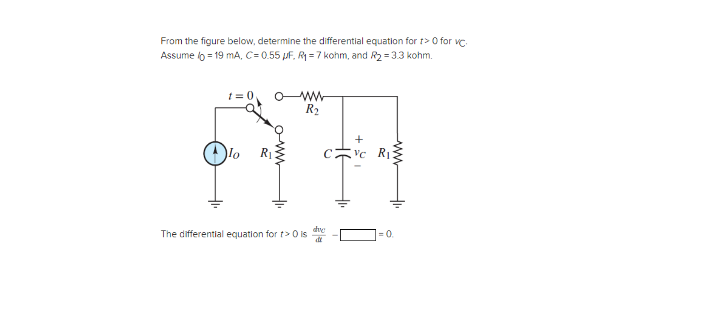 Solved From the figure below, determine the differential