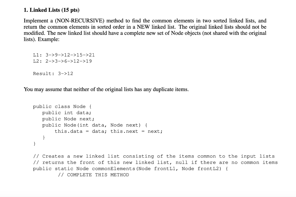 solved-1-linked-lists-15-pts-implement-non-recursive-meth