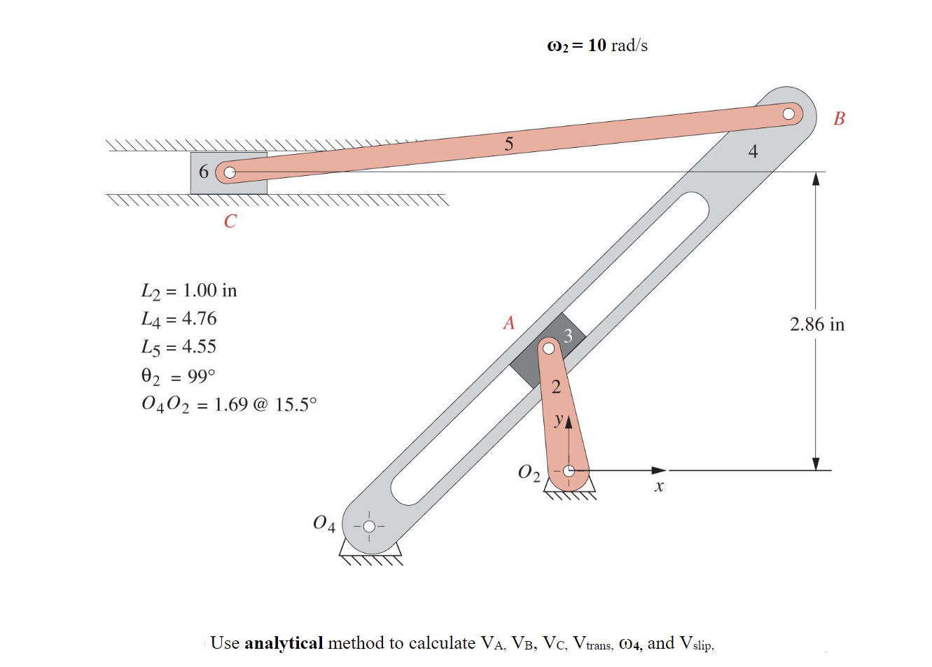 Solved Use analytical method to calculate VA,VB,VC,Vtrans, | Chegg.com