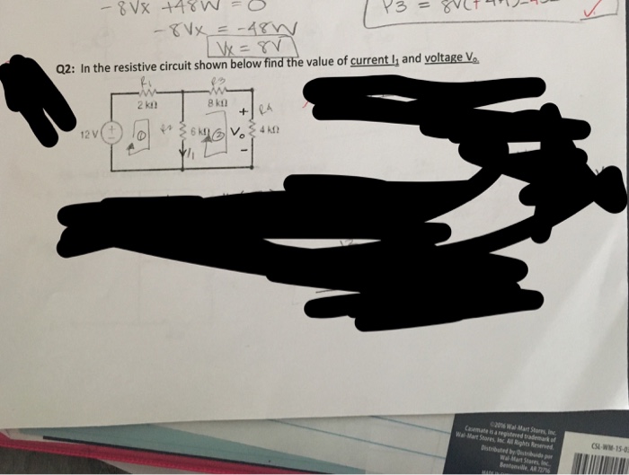 Solved In the resistive circuit shown below find the value | Chegg.com