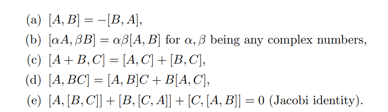 Solved A Ab − Ba B αaβb αβ Ab For αβ Being 1887