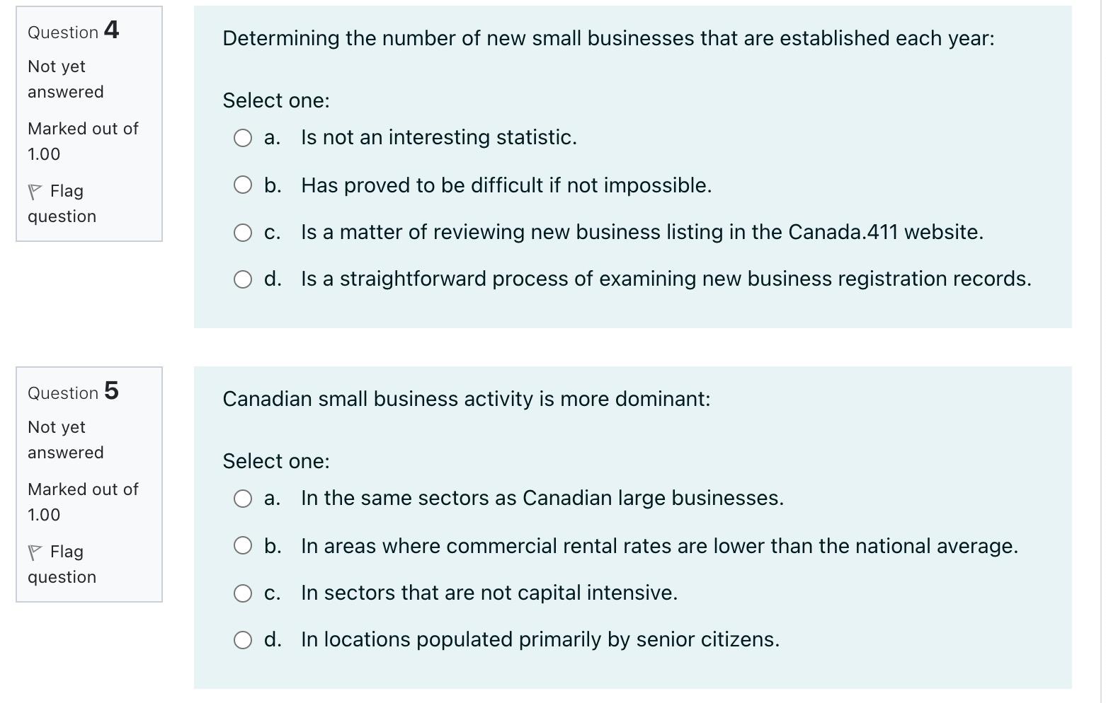 Solved Today, Small Business Owners Are Viewed: Select One: | Chegg.com