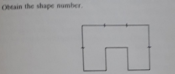 Solved Obtain the shape number | Chegg.com