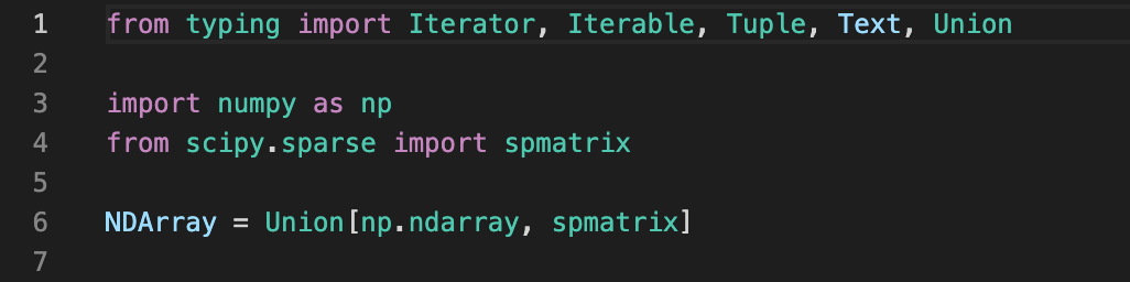 Solved 1 from typing import Iterator, Iterable, Tuple, Text, | Chegg.com
