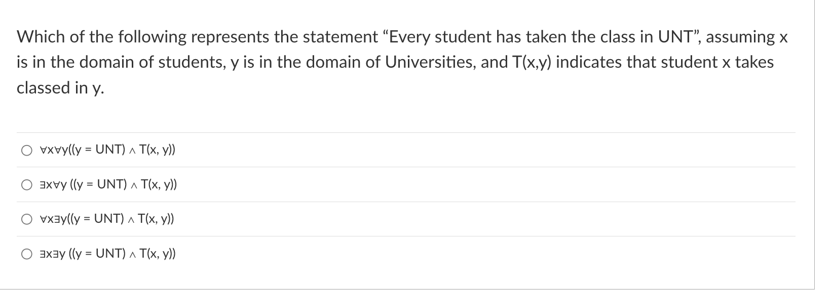 Solved Which of the following represents the statement | Chegg.com