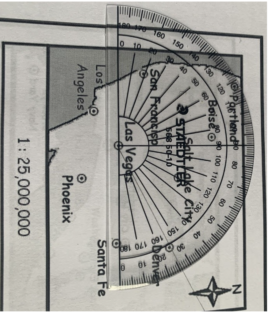 Solved Determine the azimuth direction in degrees and the | Chegg.com