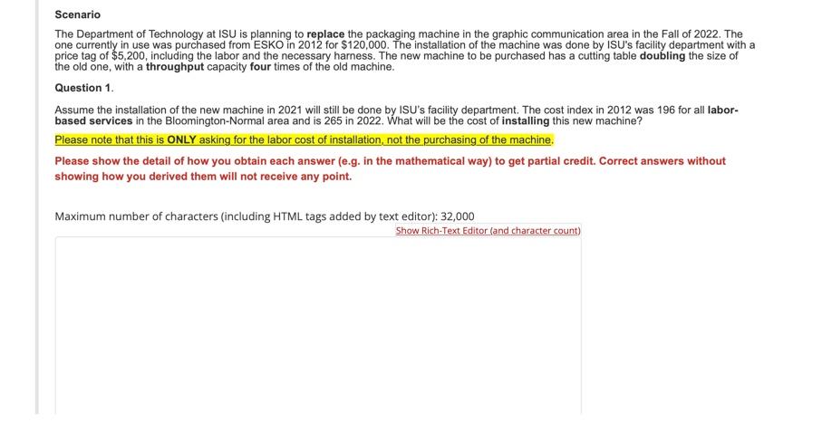 Solved The Department Of Technology At ISU Is Planning To Chegg Com   PhpJXA2Fp