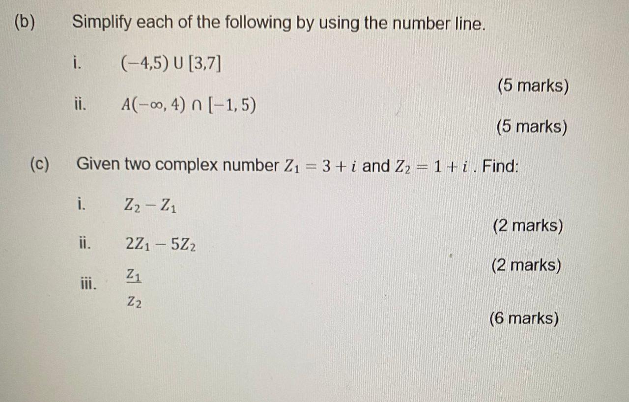 Solved (b) (c) Simplify Each Of The Following By Using The | Chegg.com