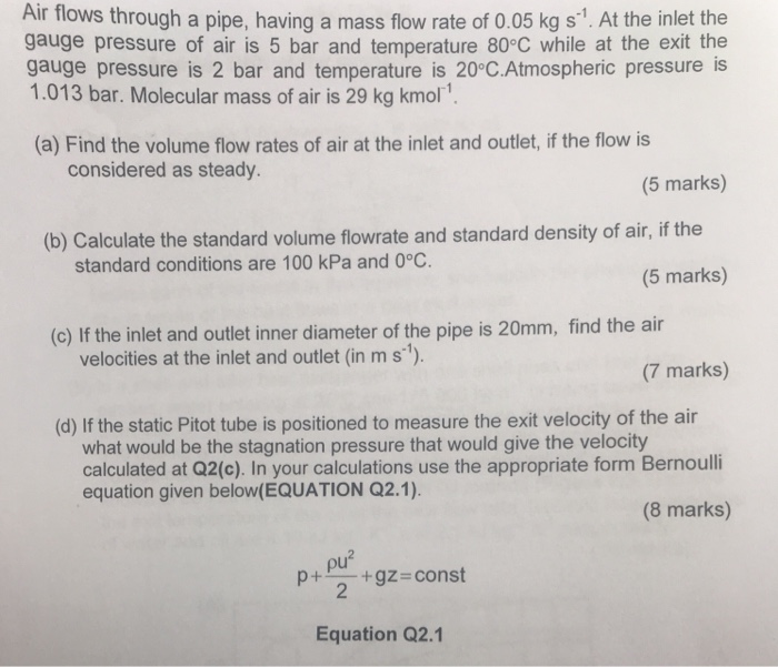 Mass Flow Rate Equation For Air - Tessshebaylo