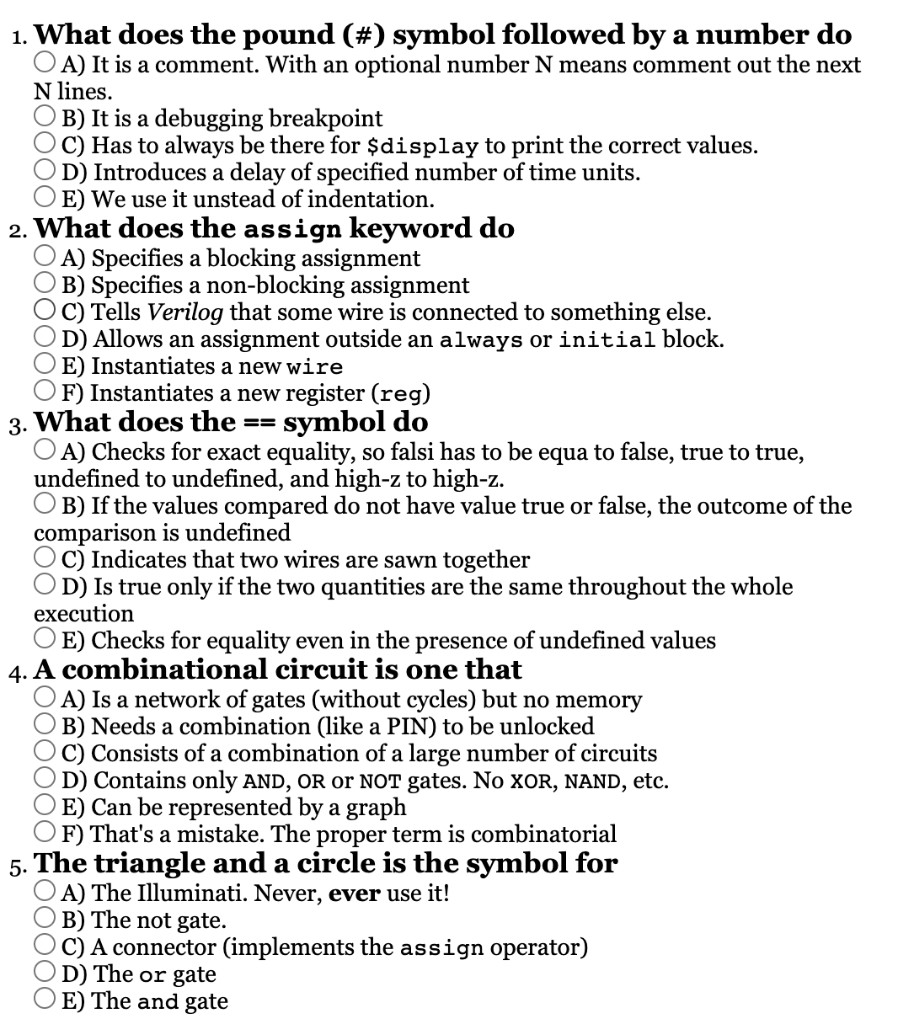 1. What does the pound () symbol followed by a