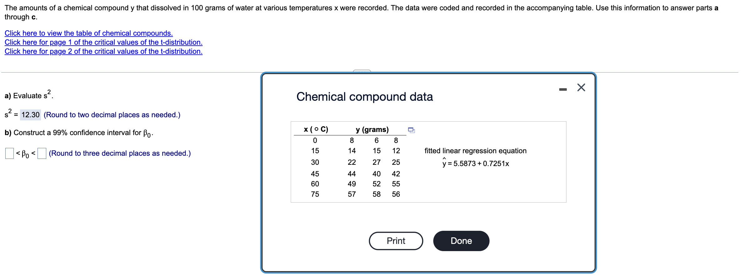 Solved through c.Click here to view the table of chemical | Chegg.com
