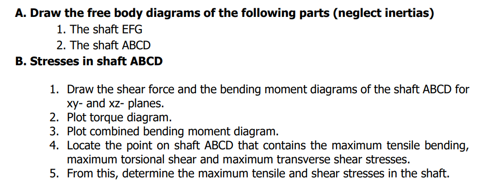 Solved The Shaft Efg Which Is Running At Constant Speed Chegg Com