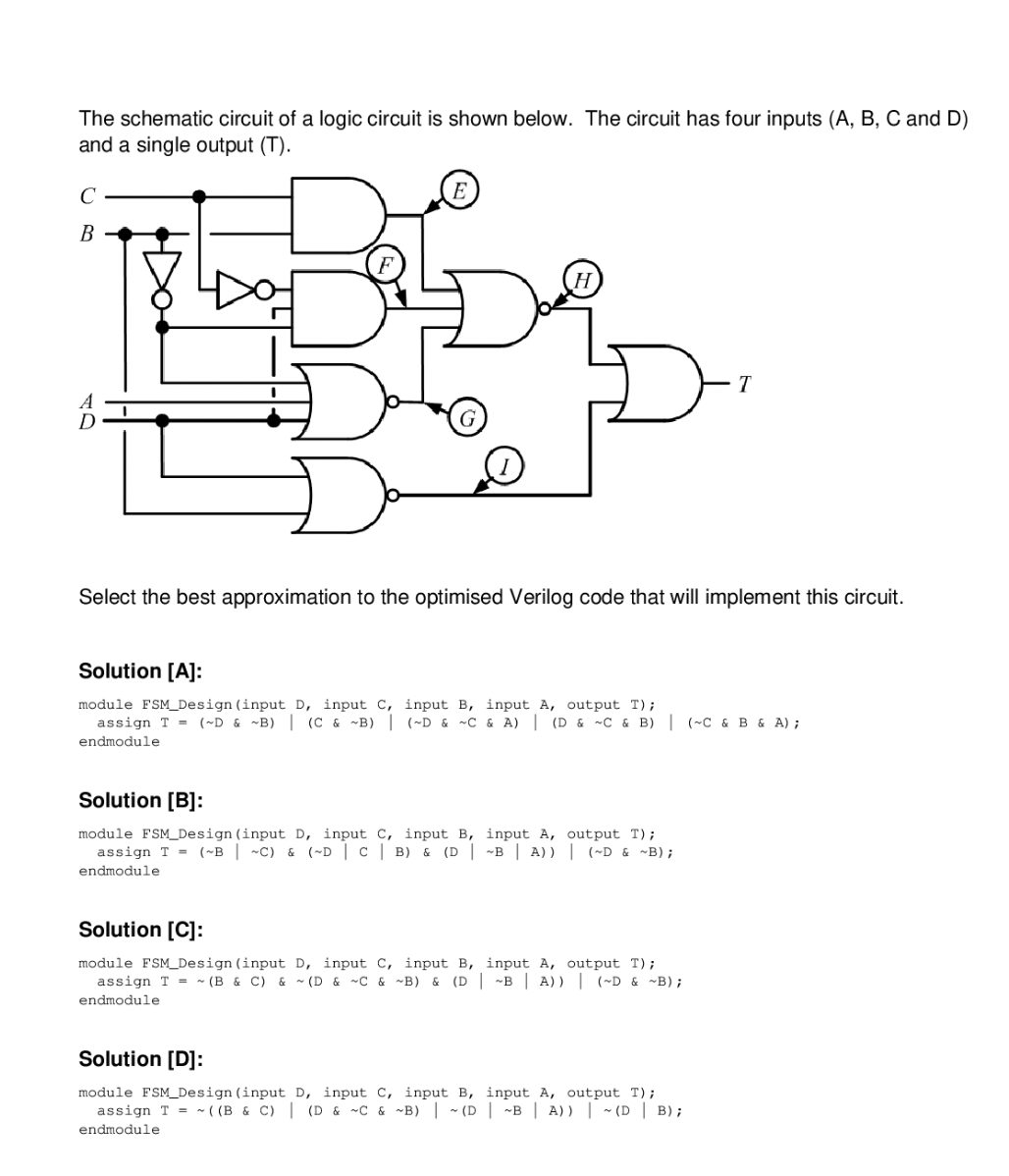 Solved the schematic circuit of a logic circuit is shown | Chegg.com image.