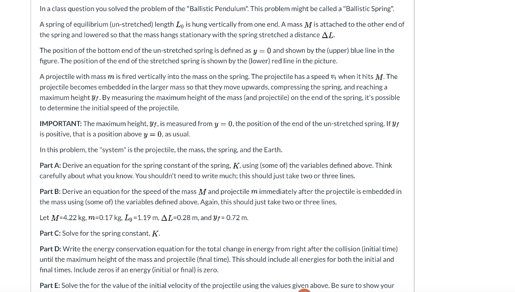 Solved In a class question you solved the problem of the | Chegg.com