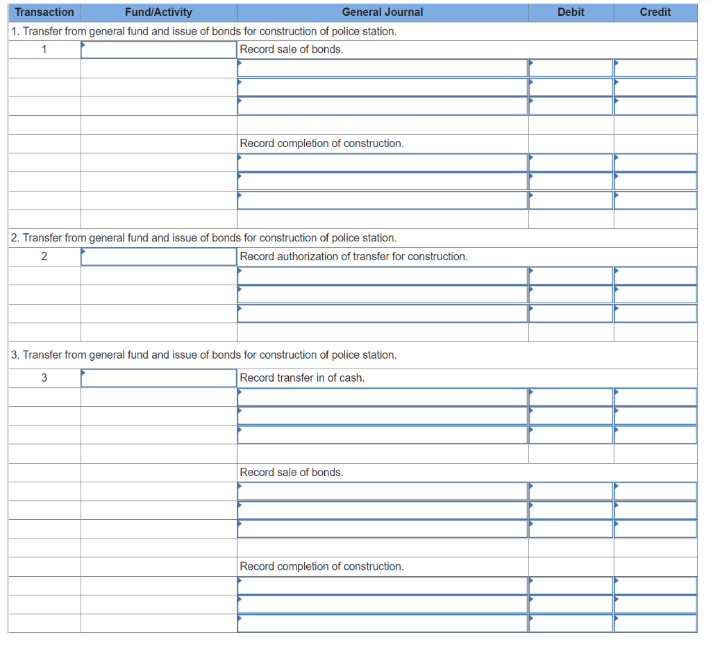 A city transfers cash of $90,000 from its general | Chegg.com