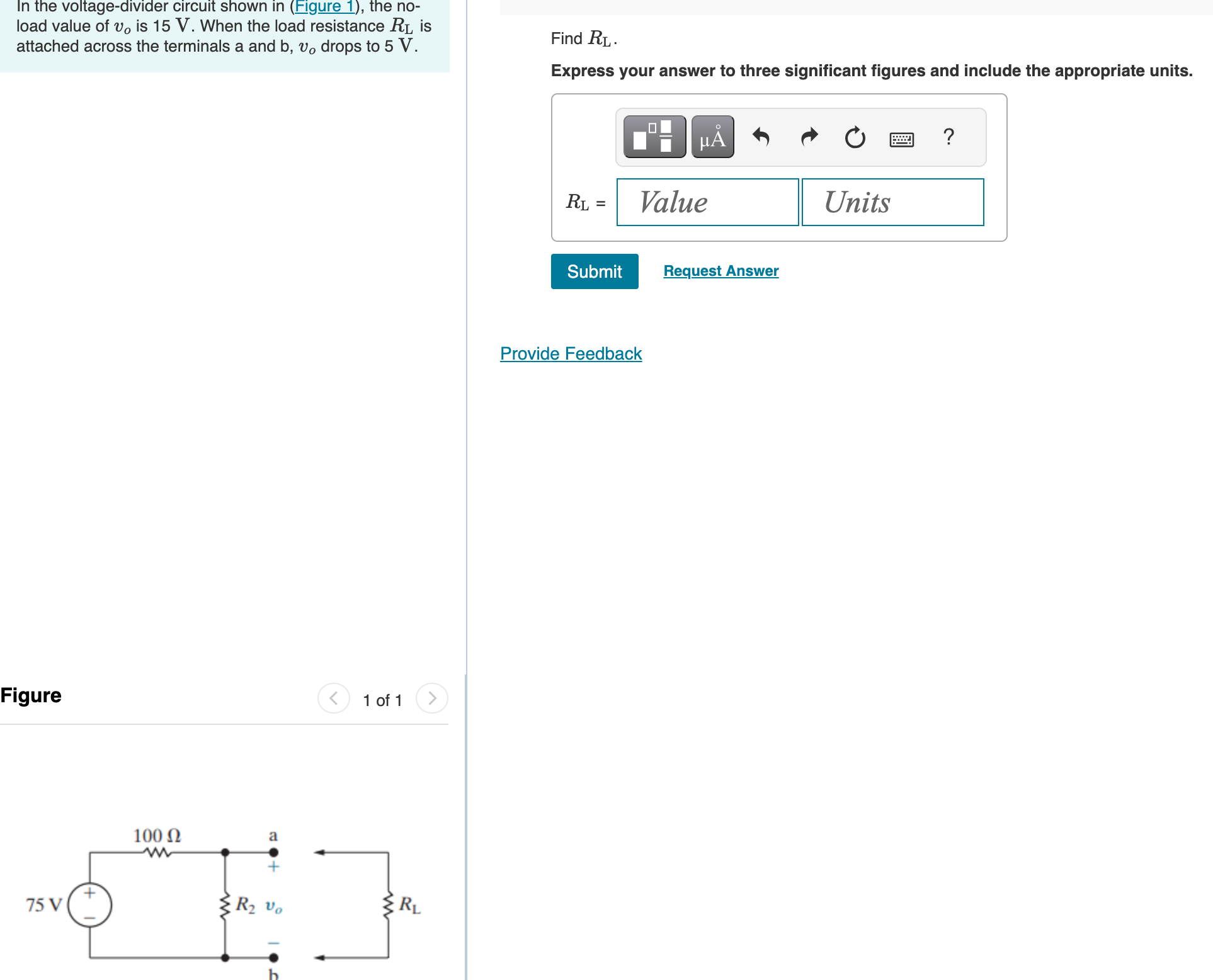 Solved In The Voltage-divider Circuit Shown In (Figure 1), | Chegg.com